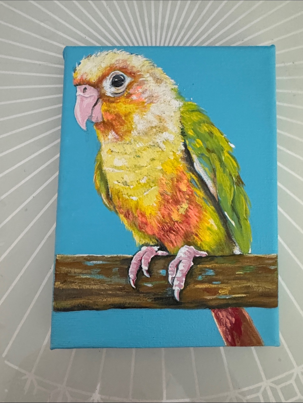 Original 5x7 Bird Painting | Small Original Artwork | Hand Painted Bird Art